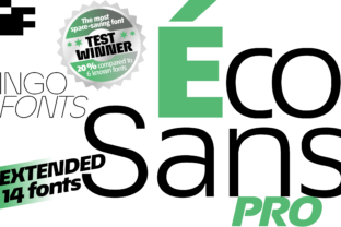 Éco Sans Pro Extended: A Bold Typeface for Web Headers